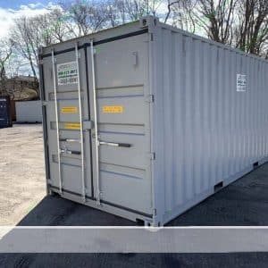 20′ x 8′ x 8.5′ Tall – New Double Door Shipping/Storage Container – Gray