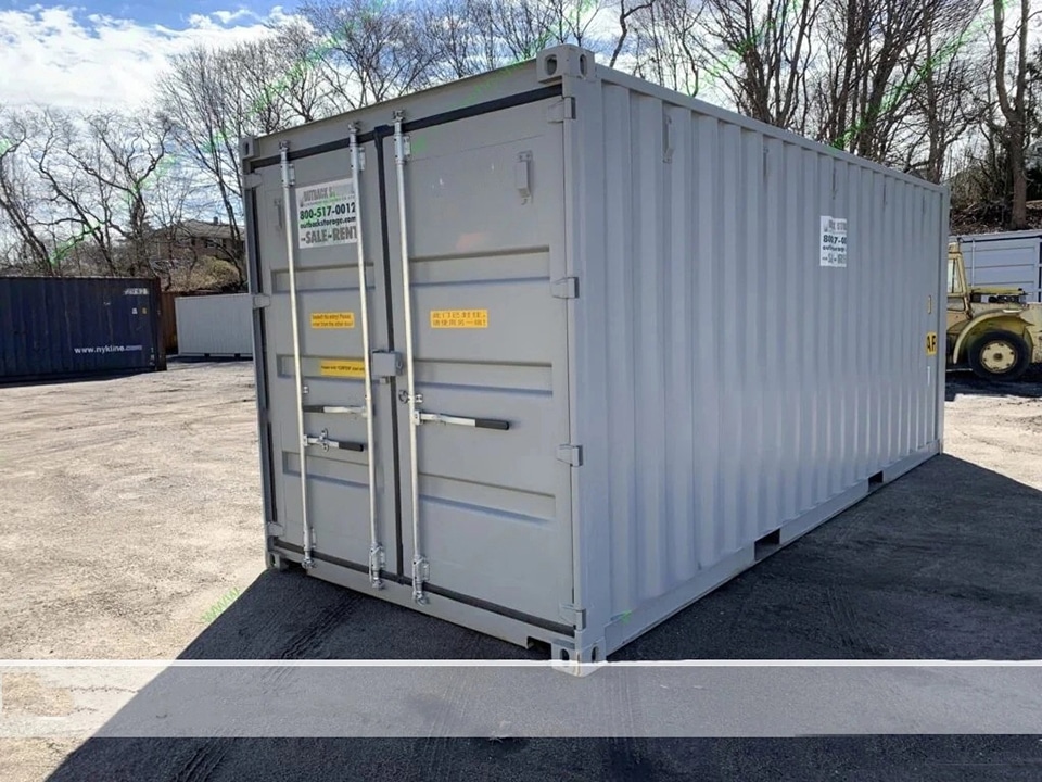 20′ x 8′ x 8.5′ Tall – New Double Door Shipping/Storage Container – Gray