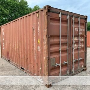 20′ x 8′ x 8.5′ Tall –Used Shipping / Storage Container-Wind and Watertight – BRICK