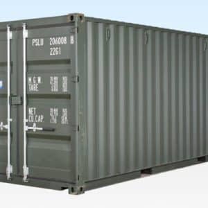 20ft One Trip Shipping Container Dark Green