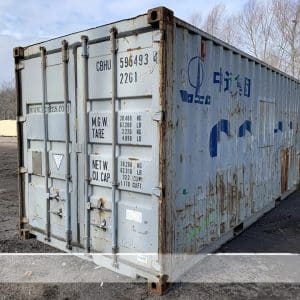20′ x 8′ x 8.5′ Tall– AS IS Door Seals Show Light Used Shipping / Storage Container – GRAY