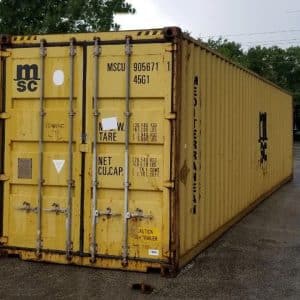 40 Ft Hc Used Shipping Containers High Cube Wind And Watertight, AS Is