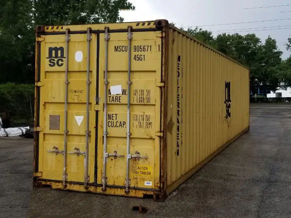 40 Ft Hc Used Shipping Containers High Cube Wind And Watertight, AS Is - Image 2