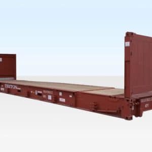40Ft X 8Ft Used Flat Rack Shipping Container