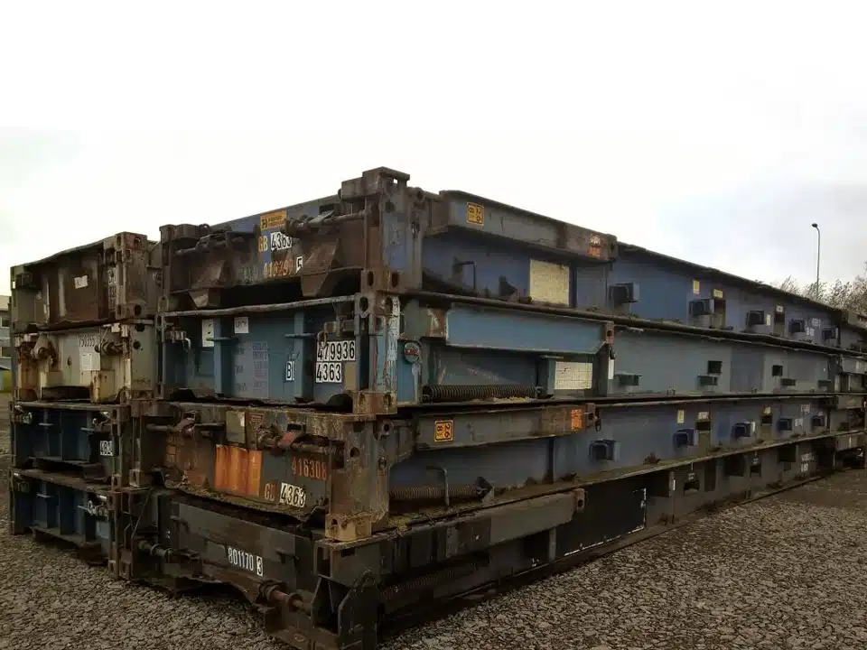 40ft x 8ft Used Shipping Container – Flat-Rack - Image 2