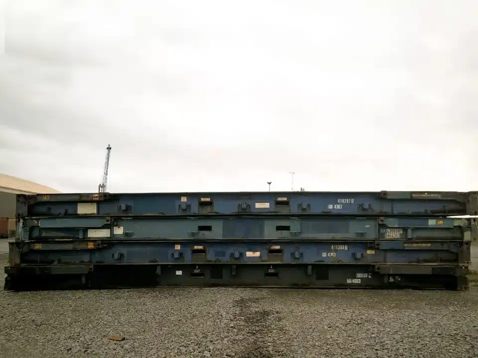 40ft x 8ft Used Shipping Container – Flat-Rack - Image 3