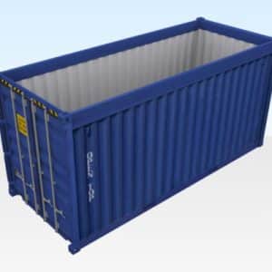 20ft open top container