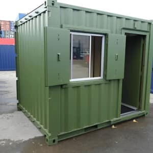 10ft x 8ft custom shipping container office