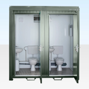 Home 45 1+1 Double Mains Toilet 8Ft x 5Ft (Bottle Green)