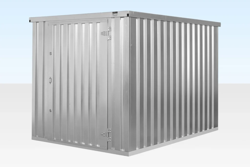 3m x 2.1m Flat Pack Storage Container – Galvanised 3 3m x 2.1m Flat Pack Storage Container – Galvanised - Image 3
