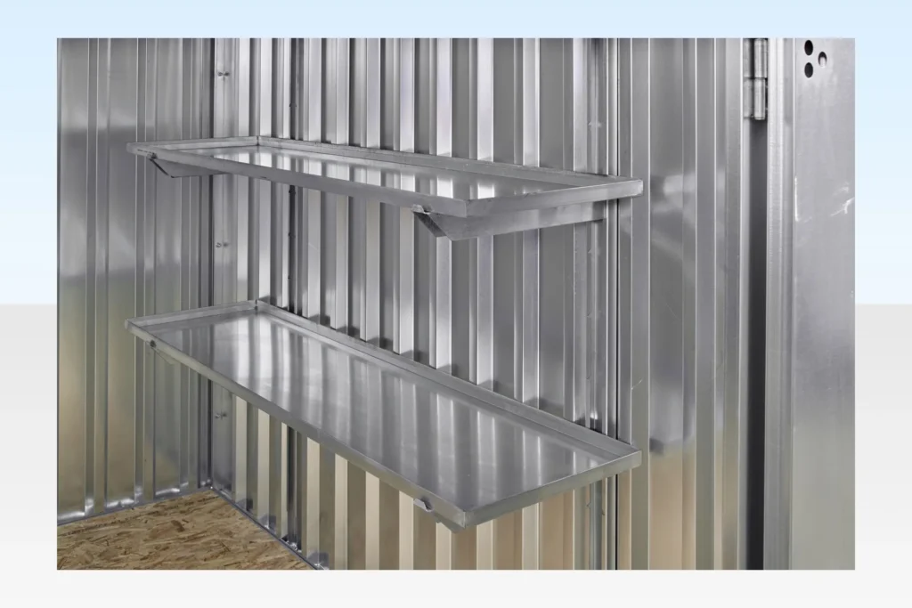 3m x 2.1m Flat Pack Storage Container – Galvanised 4 3m x 2.1m Flat Pack Storage Container – Galvanised - Image 4