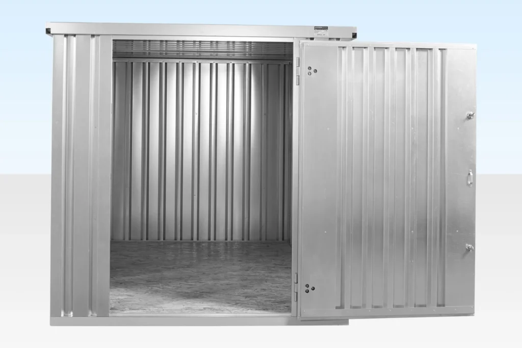 3m x 2.1m Flat Pack Storage Container – Galvanised 5 3m x 2.1m Flat Pack Storage Container – Galvanised - Image 5