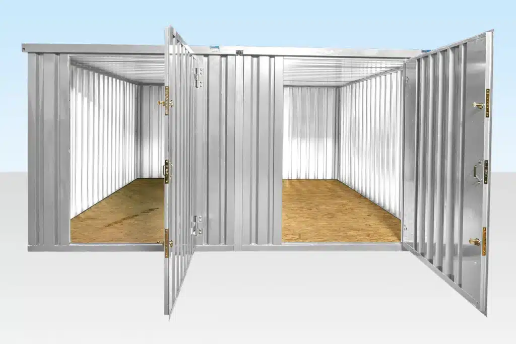 3M X 4.2M Side Linked Flat Pack Container Bundle (Galvanised) 1 3M X 4.2M Side Linked Flat Pack Container Bundle (Galvanised)