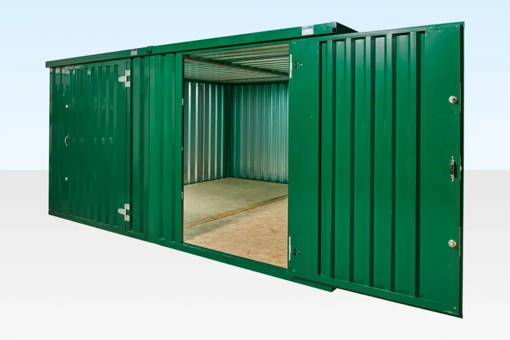 4M X 4.2M Side Linked Flat Pack Container Bundle (Powder Coated) 1 4M X 4.2M Side Linked Flat Pack Container Bundle (Powder Coated)