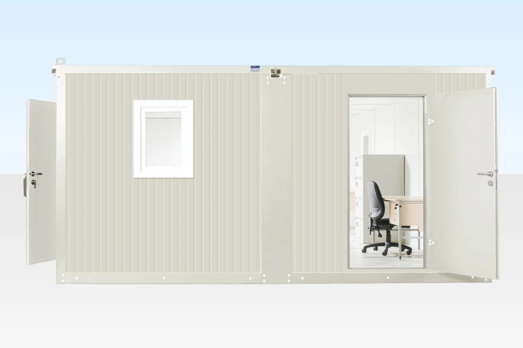 6.5M X 4.6M Side Linked Flat Pack Container Office 1 6.5M X 4.6M Side Linked Flat Pack Container Office