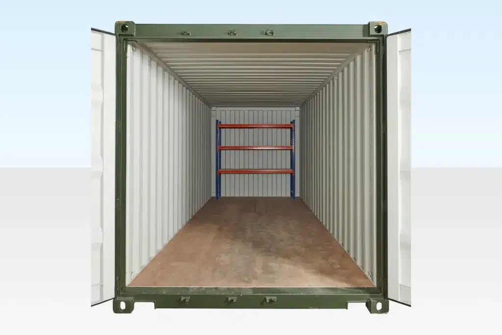 Adjustable, Heavy Duty Three Tier Racking For Rear Of Container 2 Adjustable, Heavy Duty Three Tier Racking For Rear Of Container - Image 2