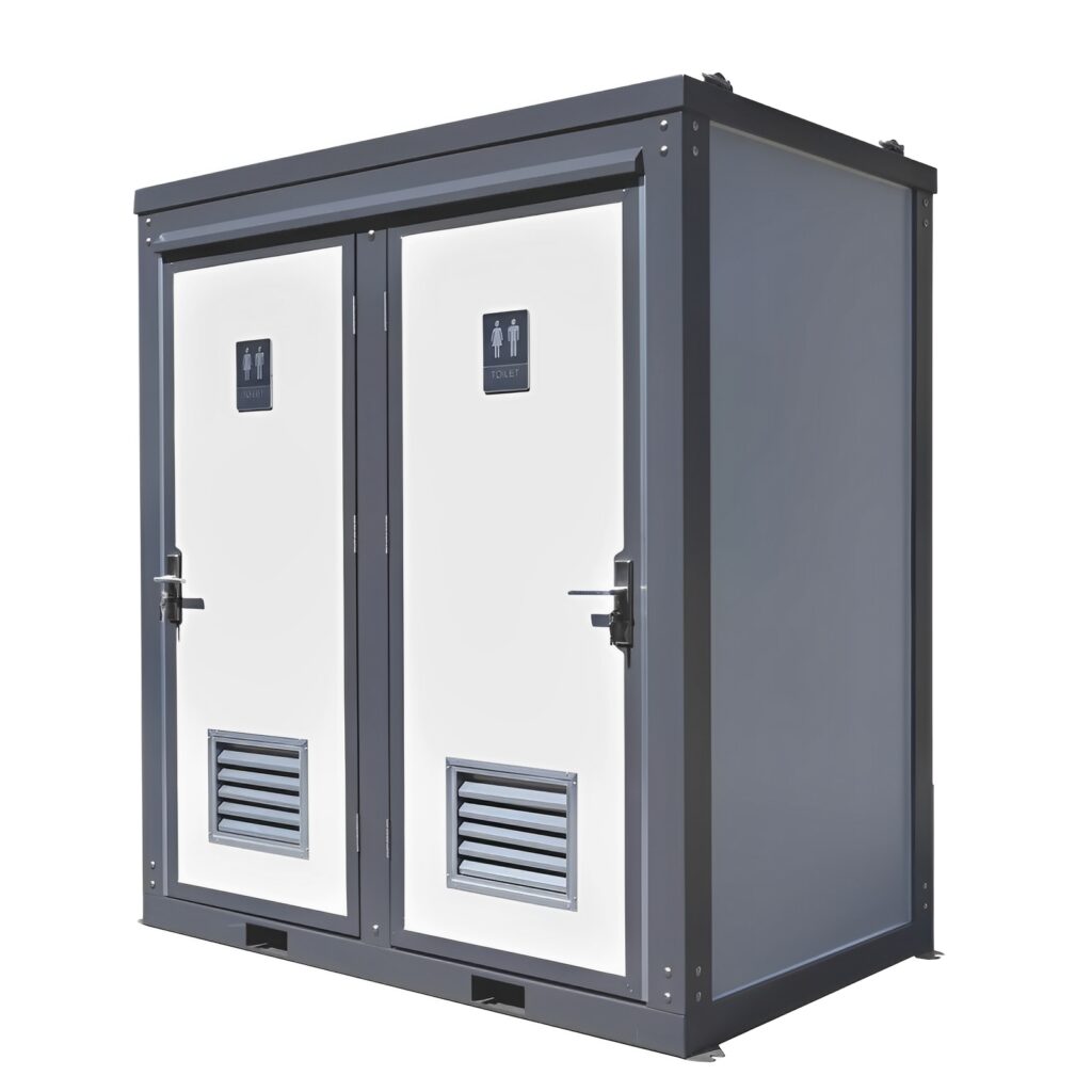 Dual Portable Toilet And Bathroom (Mobile Restroom w Sink 110V) 1 Dual Portable Toilet And Bathroom (Mobile Restroom w Sink 110V)