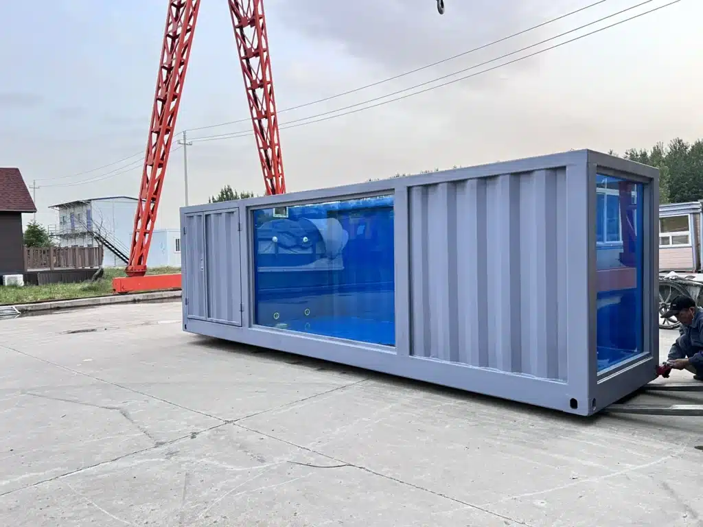 20ft Mobile Foldable Fully Automatic Container Swimming Pool 1 20ft Mobile Foldable Fully Automatic Container Swimming Pool