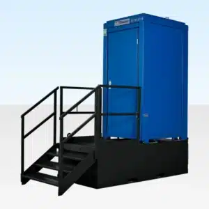 Portable Toilet Container for Sale – Single Mains Steel Sanitation Unit for Construction & Industrial Sites