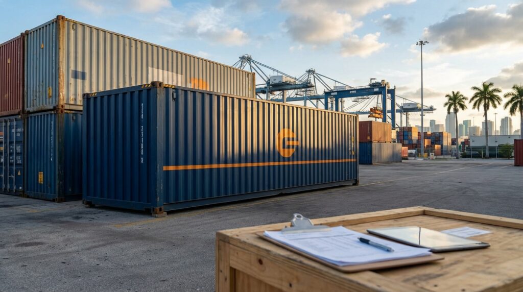 Featured image for How Much Does 40ft high cube container Cost in Miami? 2025 Pricing Guide