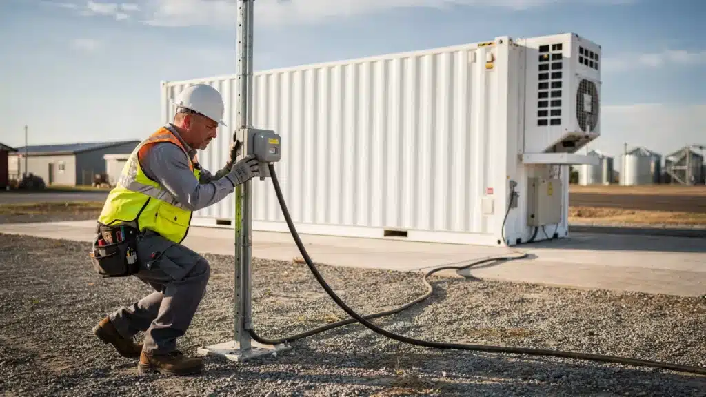Refrigerated Shipping Container: Power Needs and Setup - Main Image