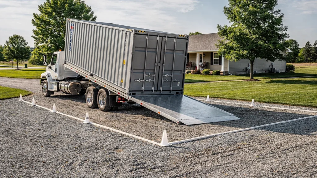 Purchase Storage Containers: Delivery, Offload, and Placement