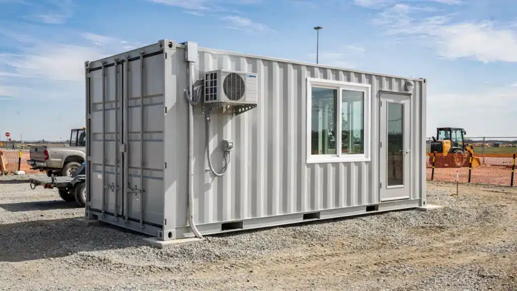 Shipping Container Office: Power, HVAC, and Permit Basics - Main Image