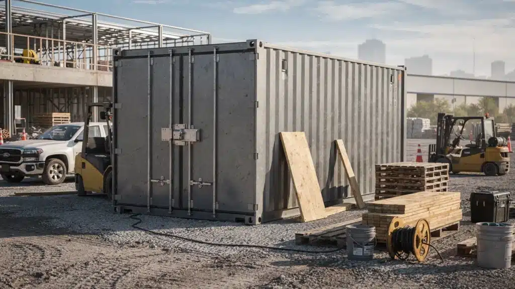 On Site Storage Solutions Using Shipping Containers